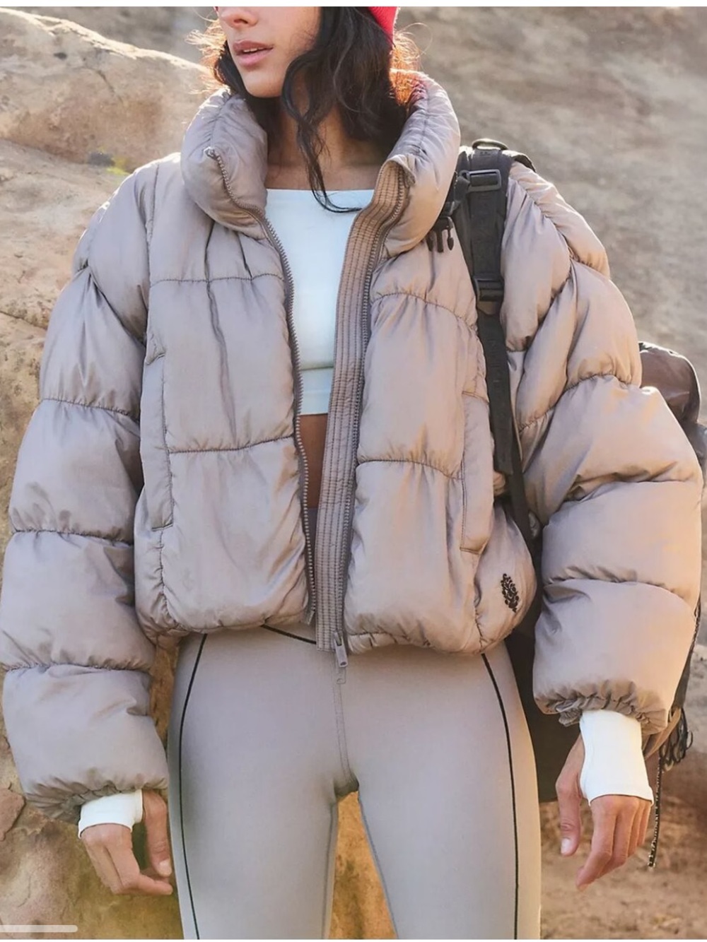 NWT Free People In a Bubble Puffer Sz M - Picture 2 of 15